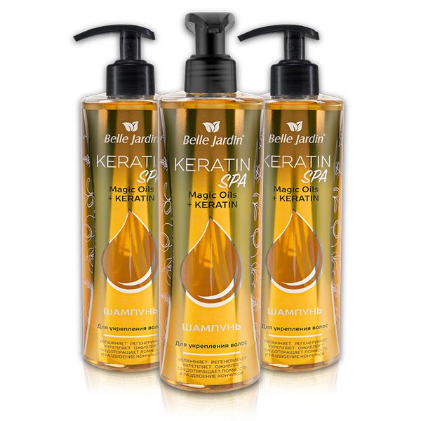 Шампунь Belle Jardin Keratin SPA Magic Oil для зміцнення волосся 400 мл - фото 2