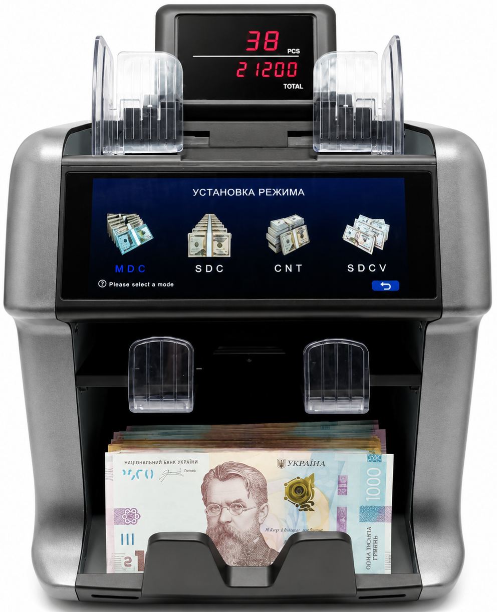 Сортировщик банкнот NRJ AL-965 с 2 CIS-сканерами UV/MG/IR-детекции и двумя карманами