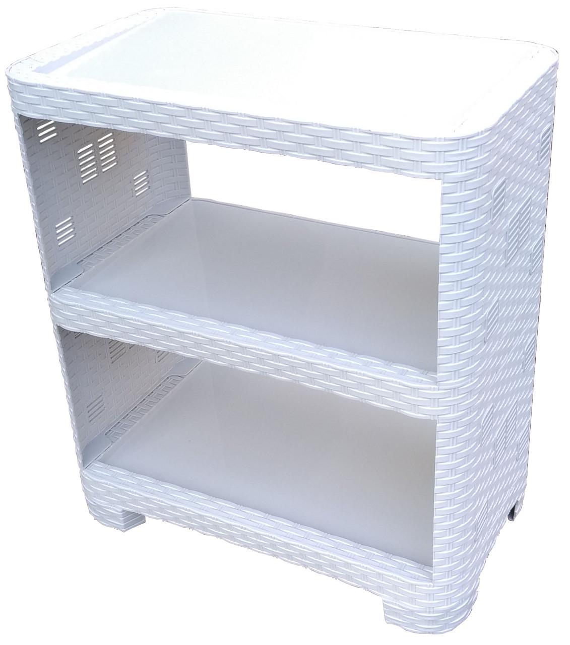 Полиця для взуття пластикова 3 яруси Сірий (472711-Prob)