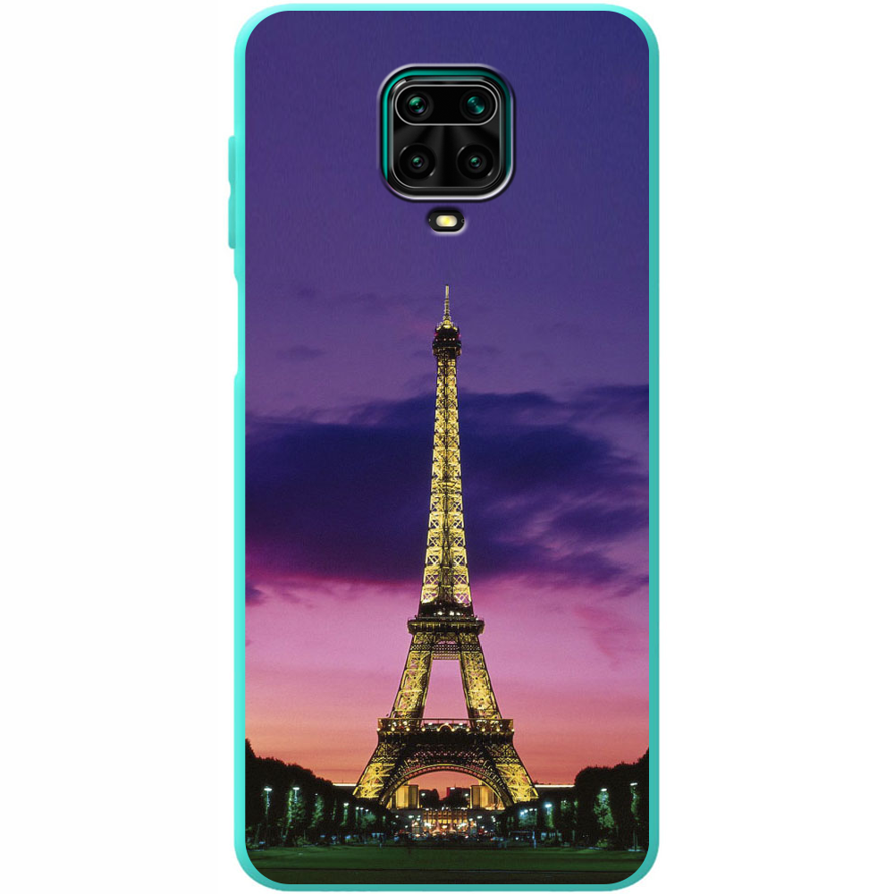 Чехол Boxface Xiaomi Redmi Note 9S Полночь в Париже Мятный силикон (39475-up964-39917)
