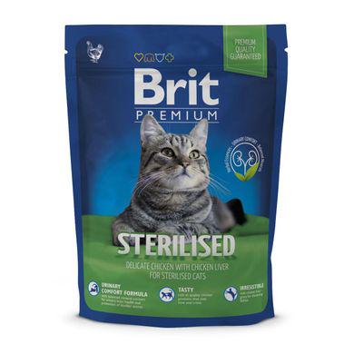 Сухой корм Brit Premium Cat Sterilized для стерилизованных кошек 300 г Курица