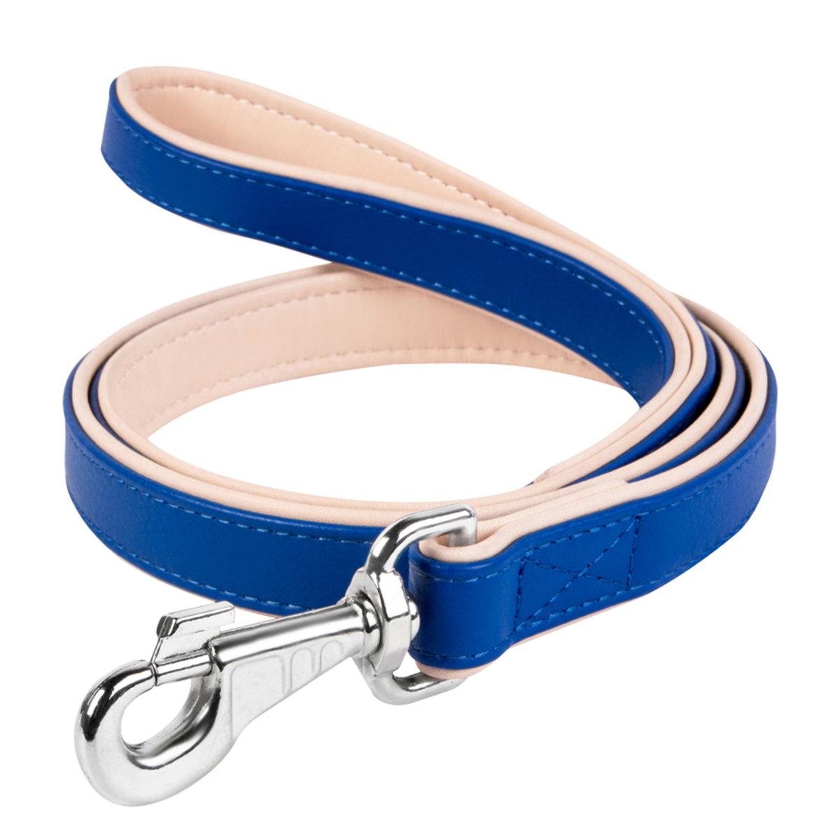 Поводок Collar brilliance двойной 25 мм 122 см Синий