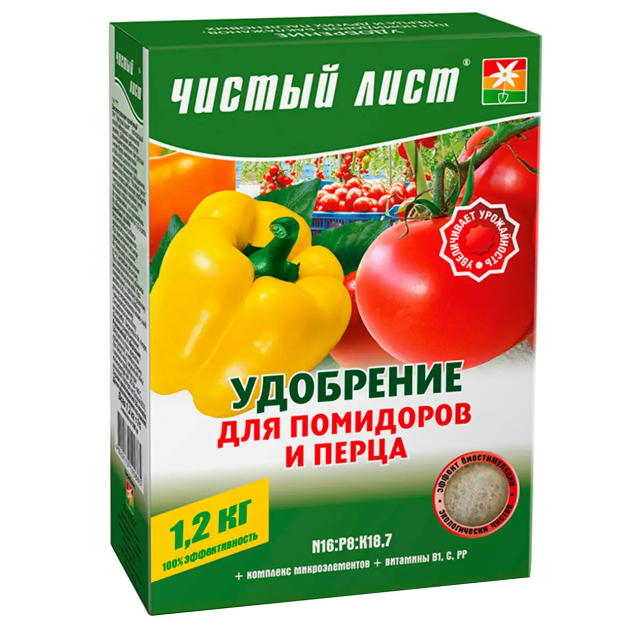 Удобрение для томатов и перца Чистый лист 1,2 кг (bc9e69d8)