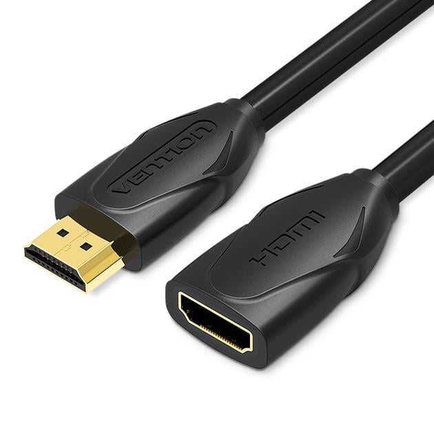 Удлинитель Vention HDMI-HDMI v.2.0 F/M PVC Shell 4K 60Hz 18Gbps 1 м Black (VAA-B06-B100)