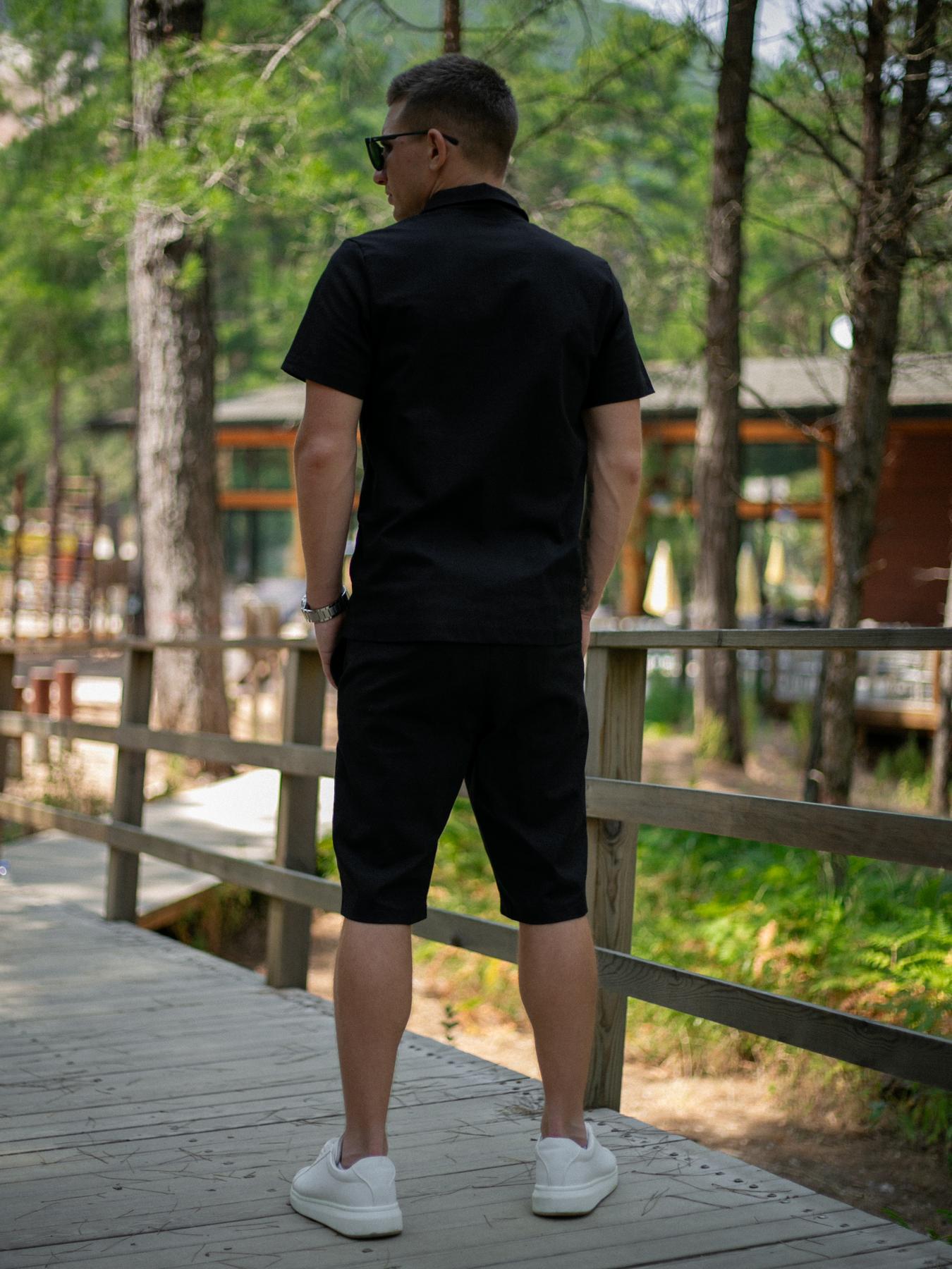 Костюм мужской Flax Intruder льняной XXL Черный (1624351714/4) - фото 8 Костюм мужской Flax Intruder льняной XXL Черный (1624351714/4) - фото 8