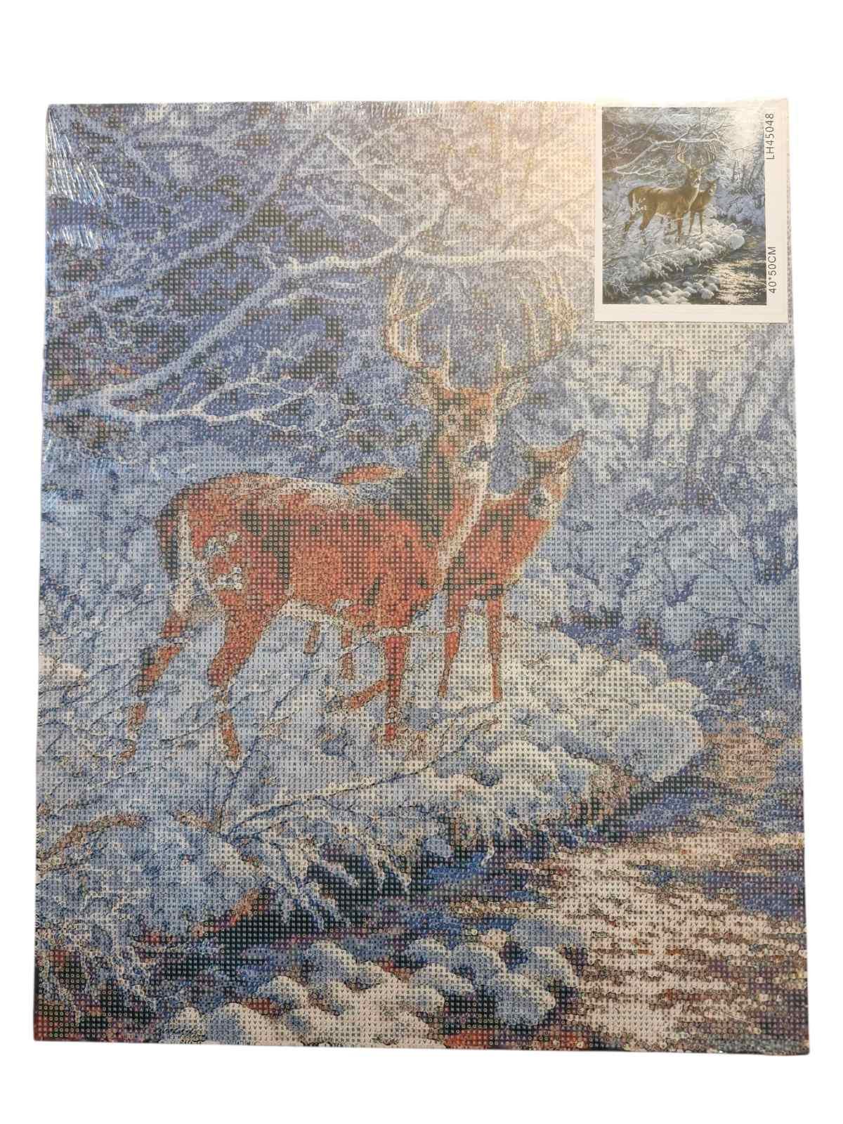 Алмазна мозаїка Зимова казка 40х50 см