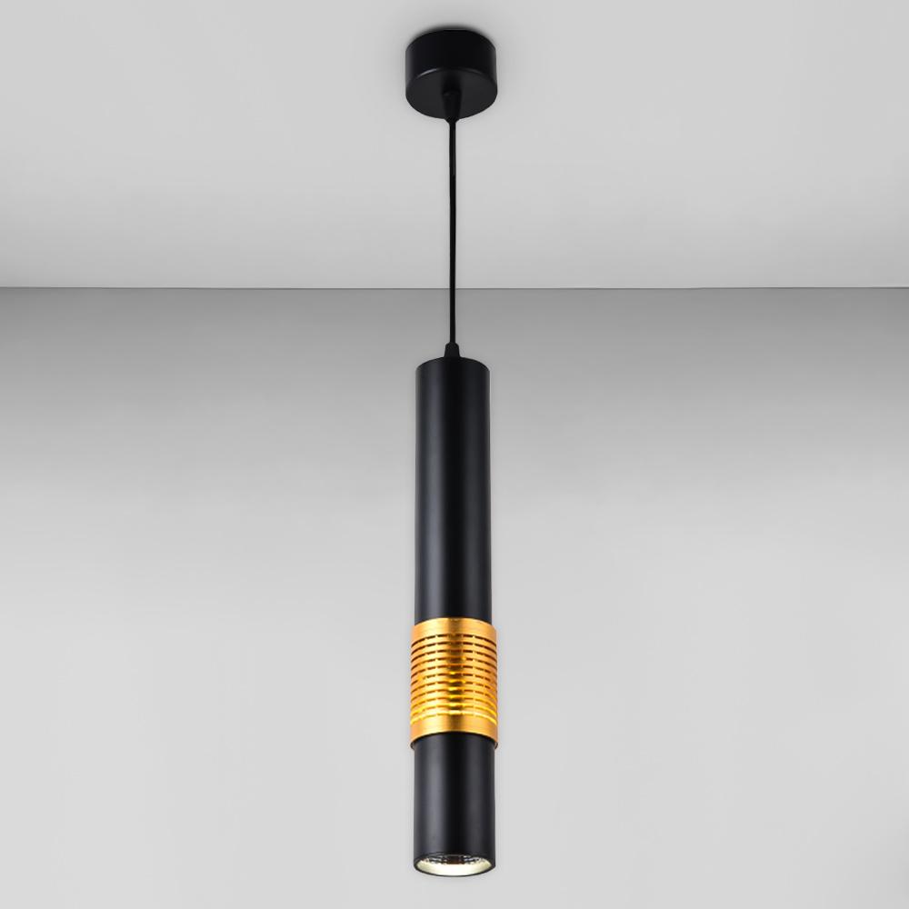 Люстра підвісна світлодіодна Light House SRS-18507 BK+GD LED 16W Чорний/Золотистий