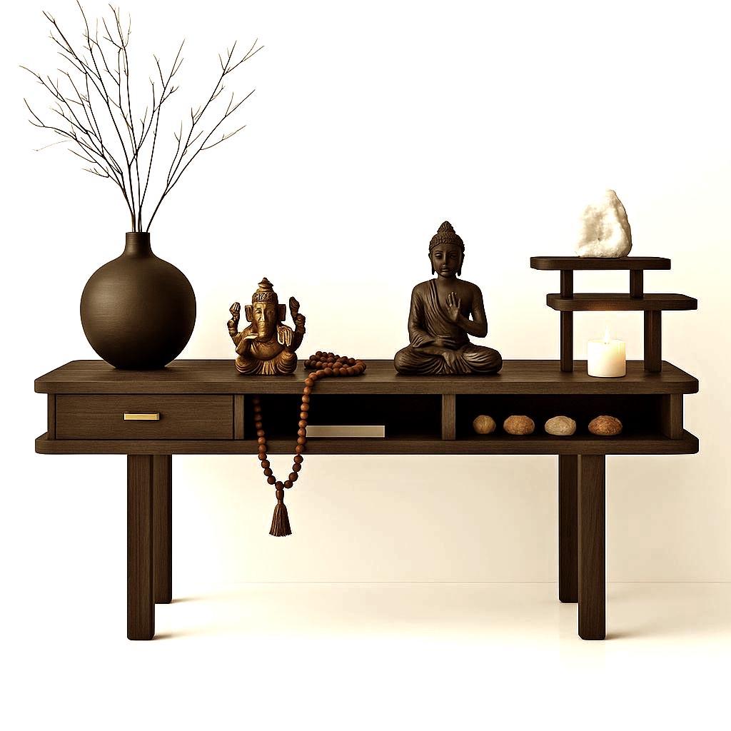 Алтарь для медитации из дерева Сальвия Капучино (ЛАТ-018109)