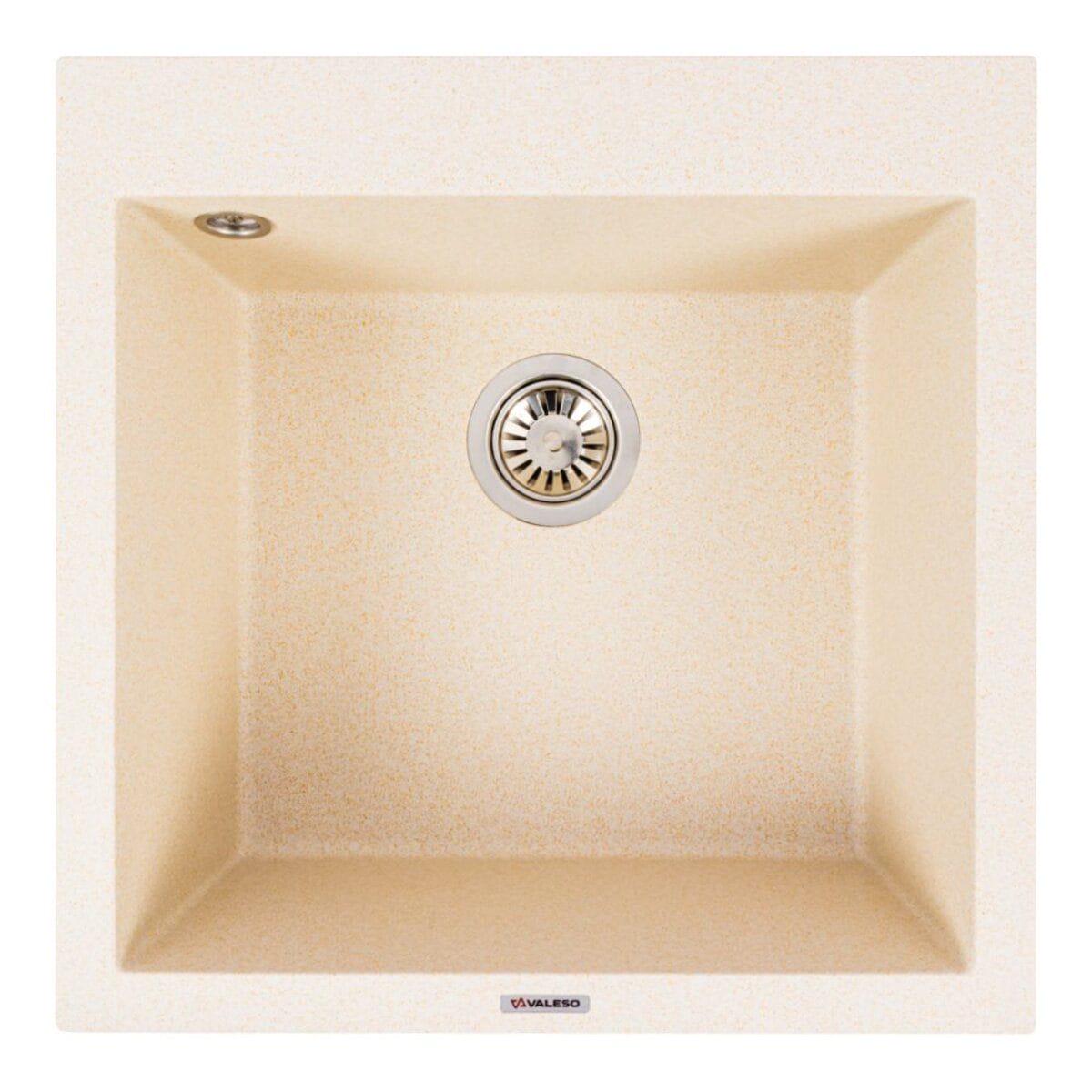 Мойка гранитная Valeso Galax 500х500 врезная квадратная Песочный матовый (PLTM-SP000049404)