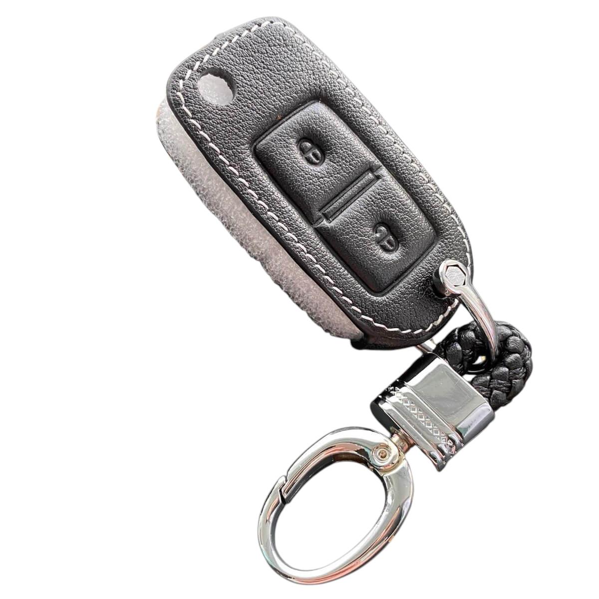 Чехол кожаный для ключа Skoda/Volkswagen/Seat (vw1le2b) Чехол кожаный для ключа Skoda/Volkswagen/Seat (vw1le2b)