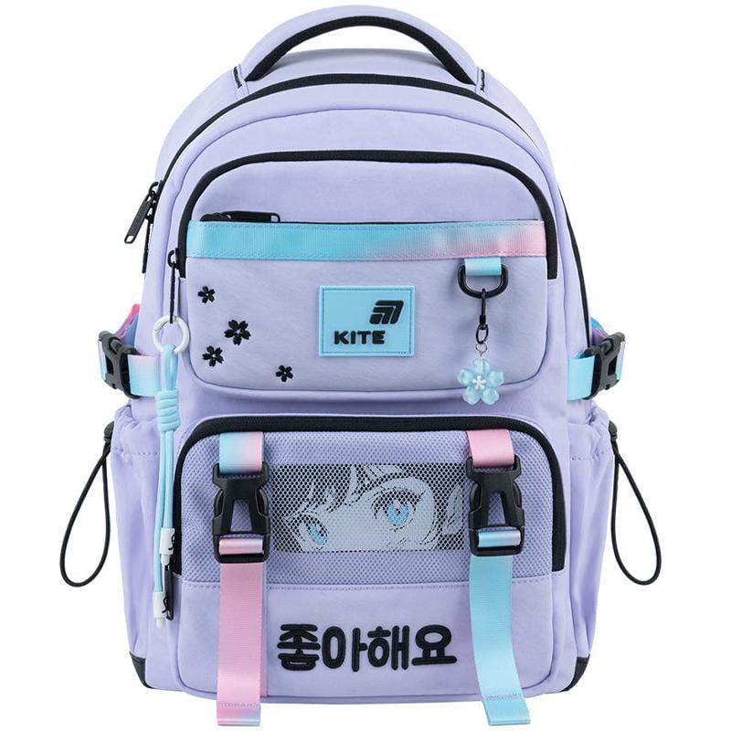 Рюкзак школьный Kite Education Sakura 39x28x12,5 см 13 л Сиреневый (K26-1022M-1)