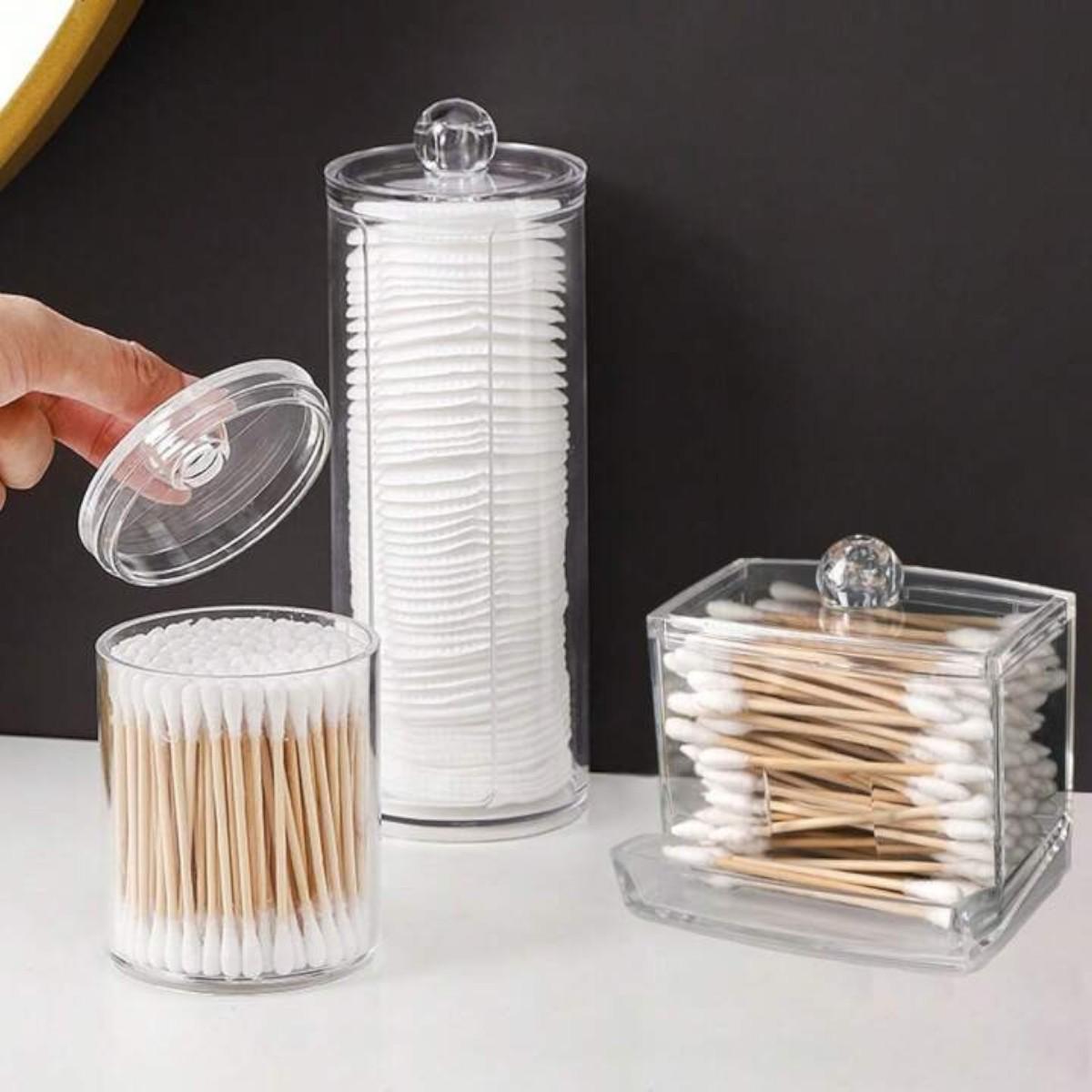 Набор органайзеров для ватных палочек и дисков Multifunctional storage box 3 шт. (R10250) - фото 3