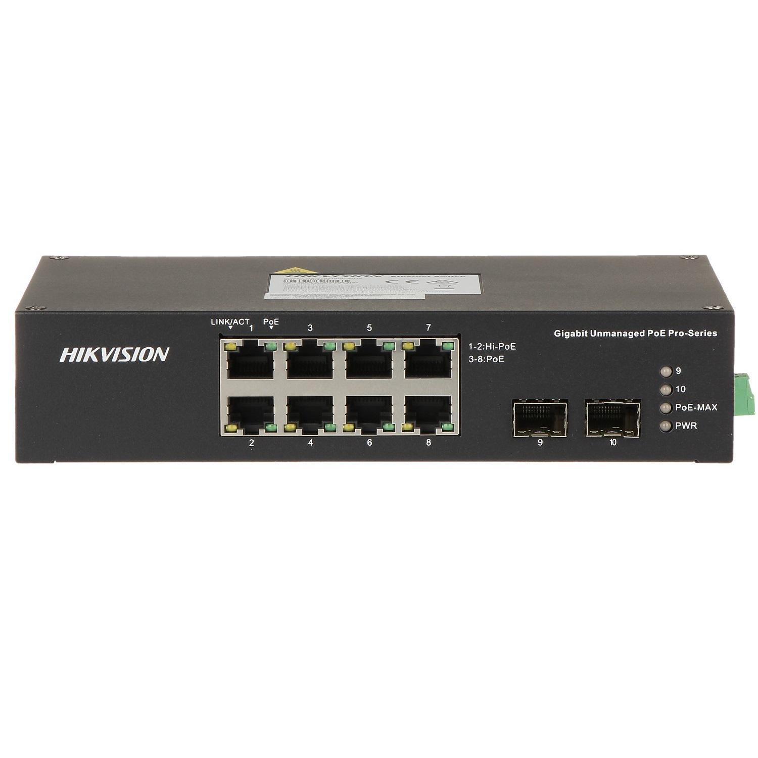 POE комутатор Hikvision DS-3T0510HP-E/HS - фото 2