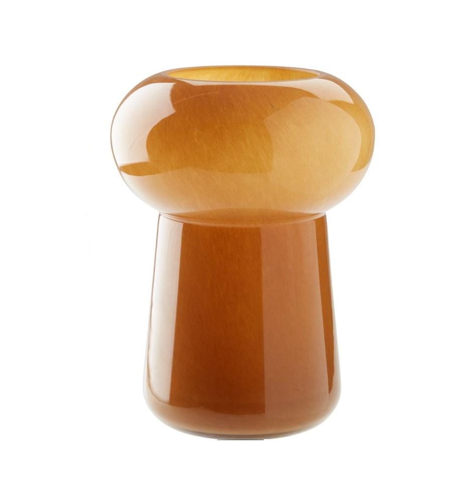 Ваза стеклянная 25х19 см Желтый (8347db6b)