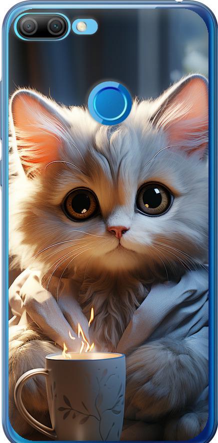 Чехол на Huawei Honor 9i White cat (5646u-1853-42517)