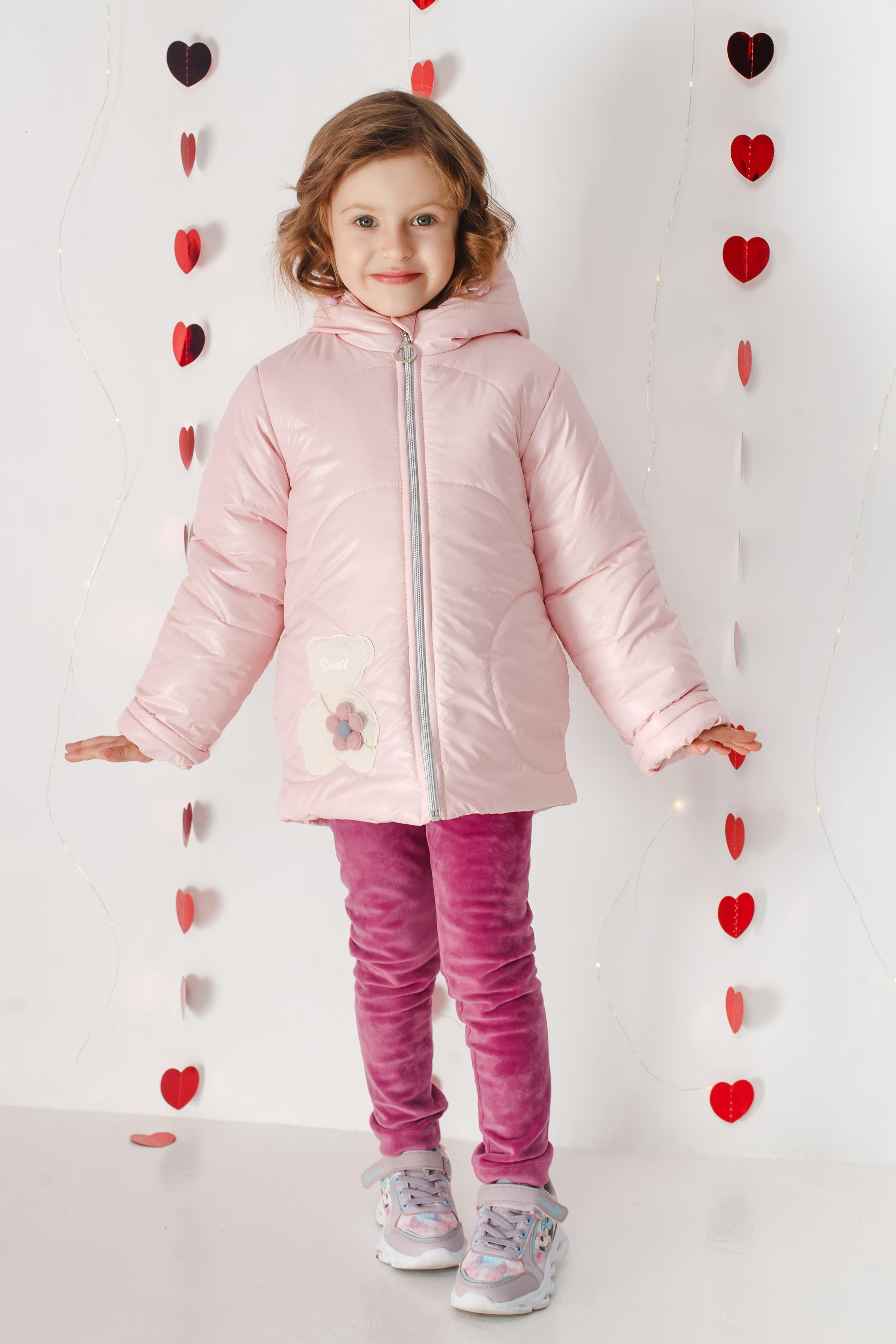 Куртка демісезонна для дівчинки 110 см Рожевий (D-8444-110р)