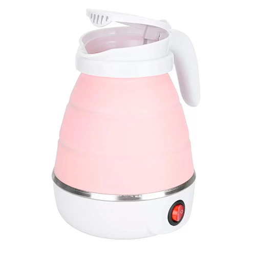 Електрочайник дорожній силіконовий складаний YS-2008 600 мл 600W White/Pink (29079437) - фото 3 Електрочайник дорожній силіконовий складаний YS-2008 600 мл 600W White/Pink (29079437) - фото 3