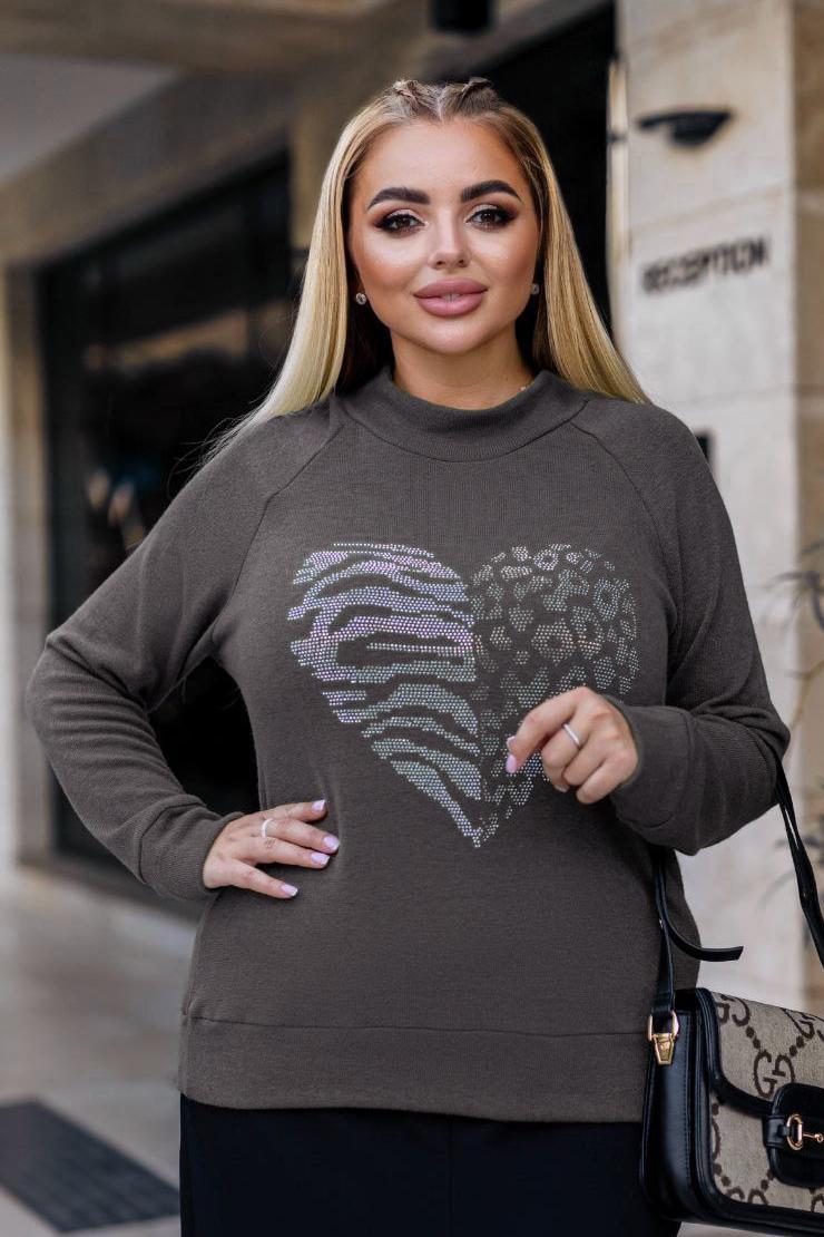 Свитер женский 3XL Серый (192548)