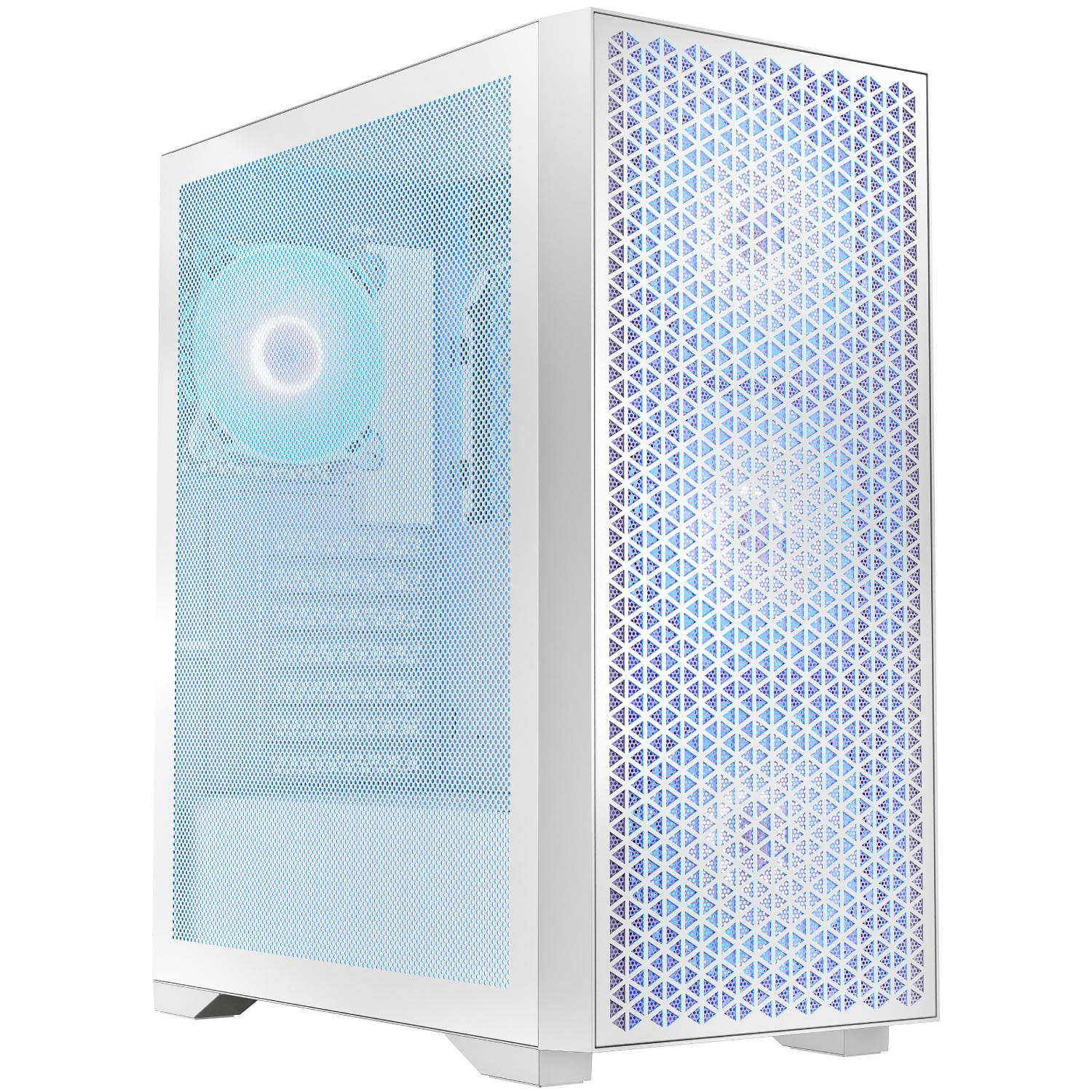 Корпус для компьютера LogicConcept DART PRO AR GB MIDI MESH fans 4x120 мм без БП ATX White (AT-DART-PRO-ARGB-20)