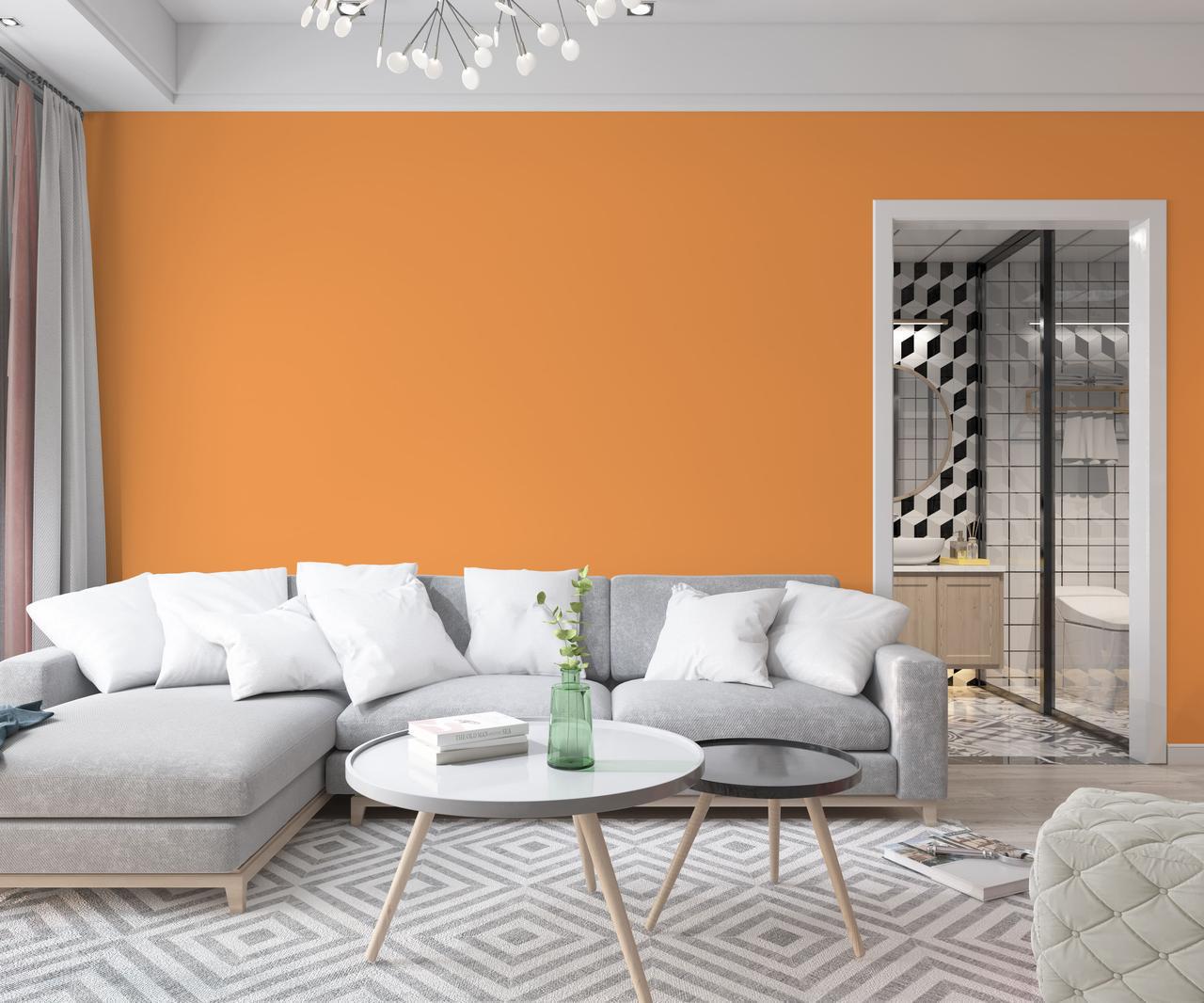 Краска интерьерная латексная Skyline 3 л 0570-Y40R C Апельсин (2487184664) - фото 3