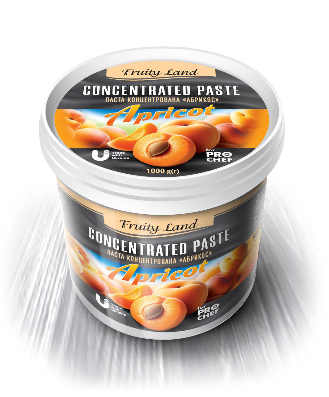 Паста концентрированная Fruity Land Абрикос 1 кг