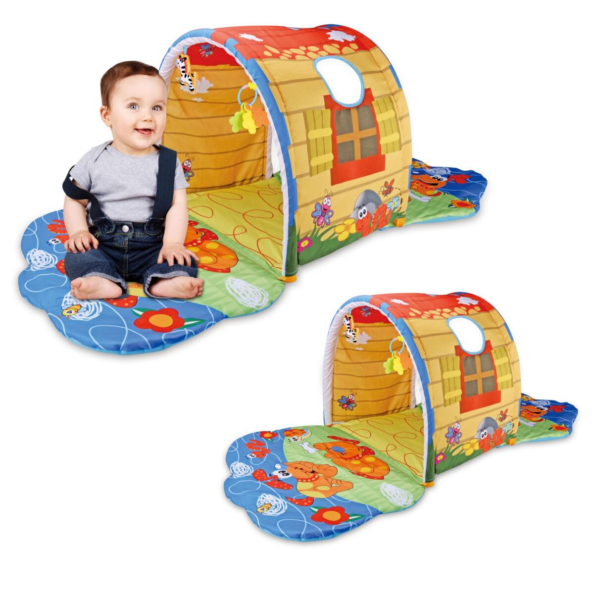 Килимок розвиваючий для немовлят 023-62-62D ігровий тунель з підвісками 138x65x53 см (24612182) - фото 2 Килимок розвиваючий для немовлят 023-62-62D ігровий тунель з підвісками 138x65x53 см (24612182) - фото 2