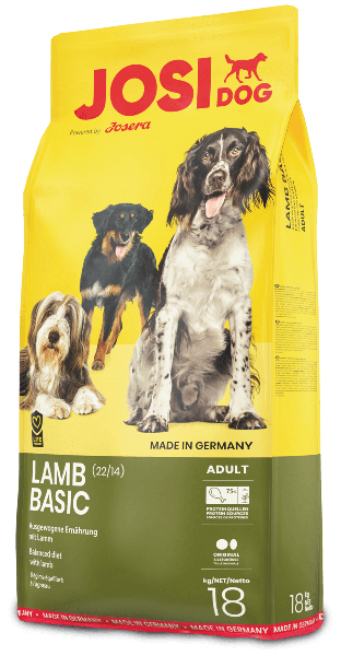 Корм JosiDog Lamb Basic 22/14 с ягнятиной для взрослых собак 18 кг