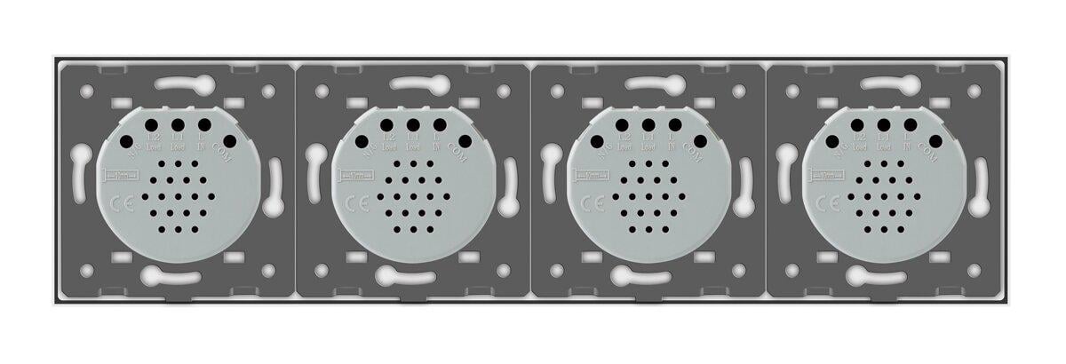 Выключатель Livolo ZigBee умный сенсорный 8 сенсоров 2-2-2-2 Белый (VL-C708Z-11) - фото 5