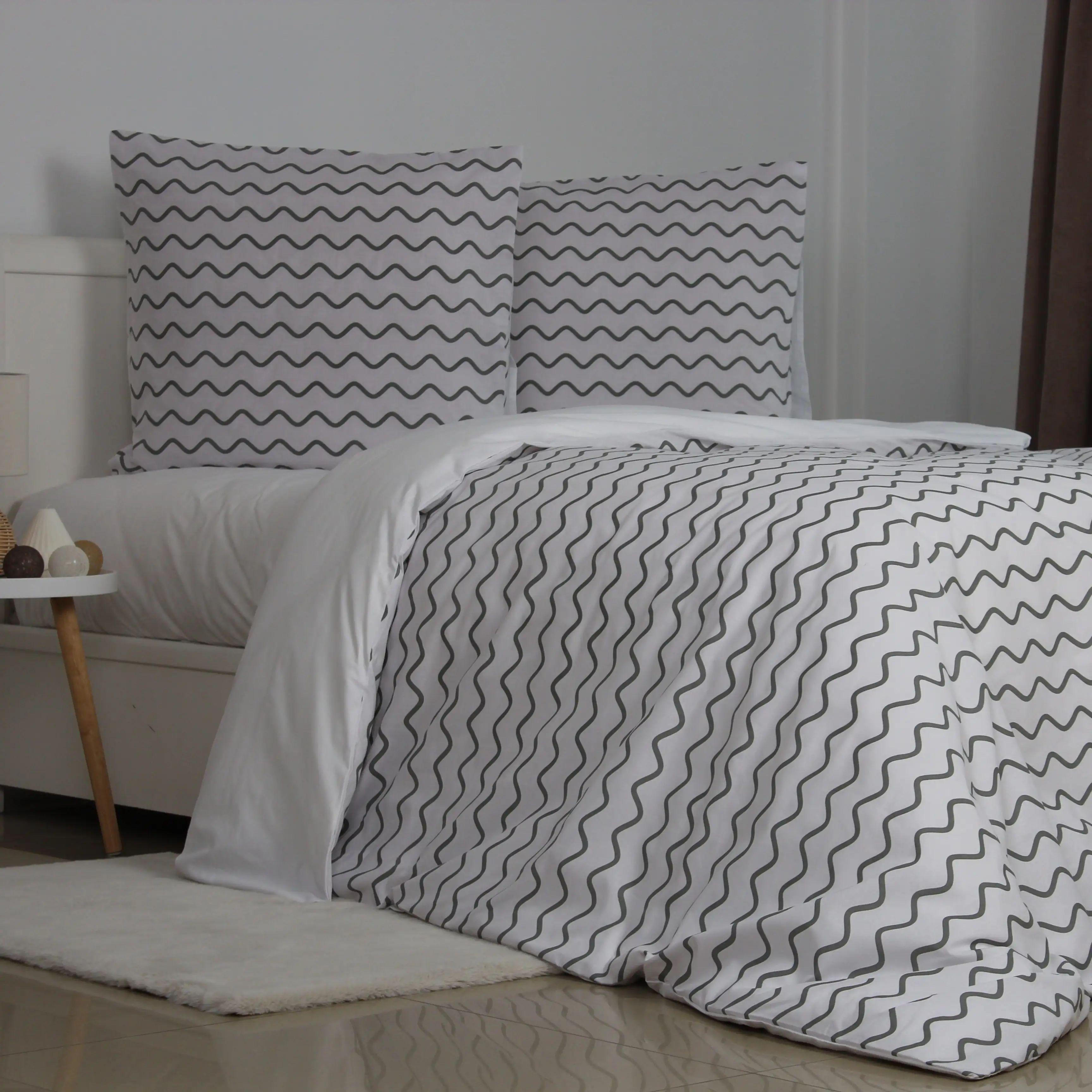 Комплект постільної білизни гіпоалергенний ТЕП Grey Pearl 115 г/кв. м євро з наволочками 70x70 см Білий (13040200215)