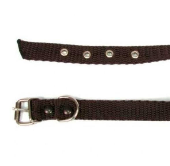 Нашийник для тварин капроновий одинарний 25 мм х 60 см Коричневий (2296441700)