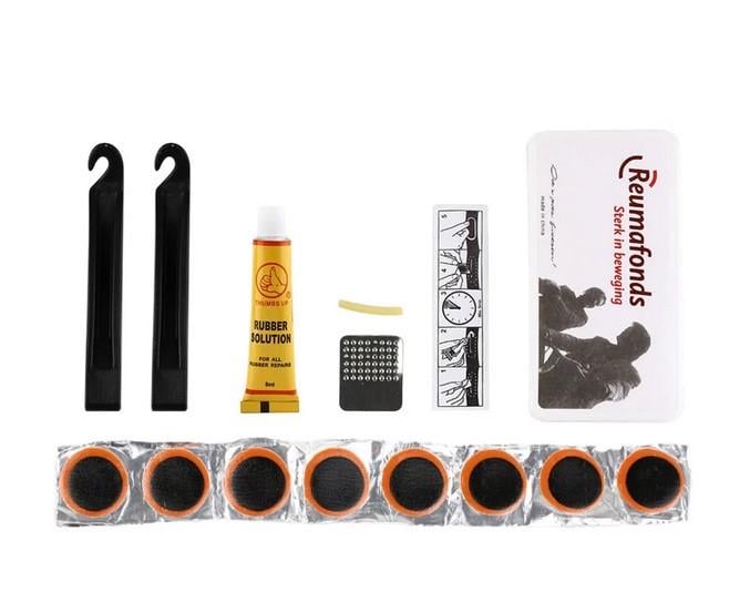 Вело ремкомплект клей/латки/2 лопатки/кейс/зачистка