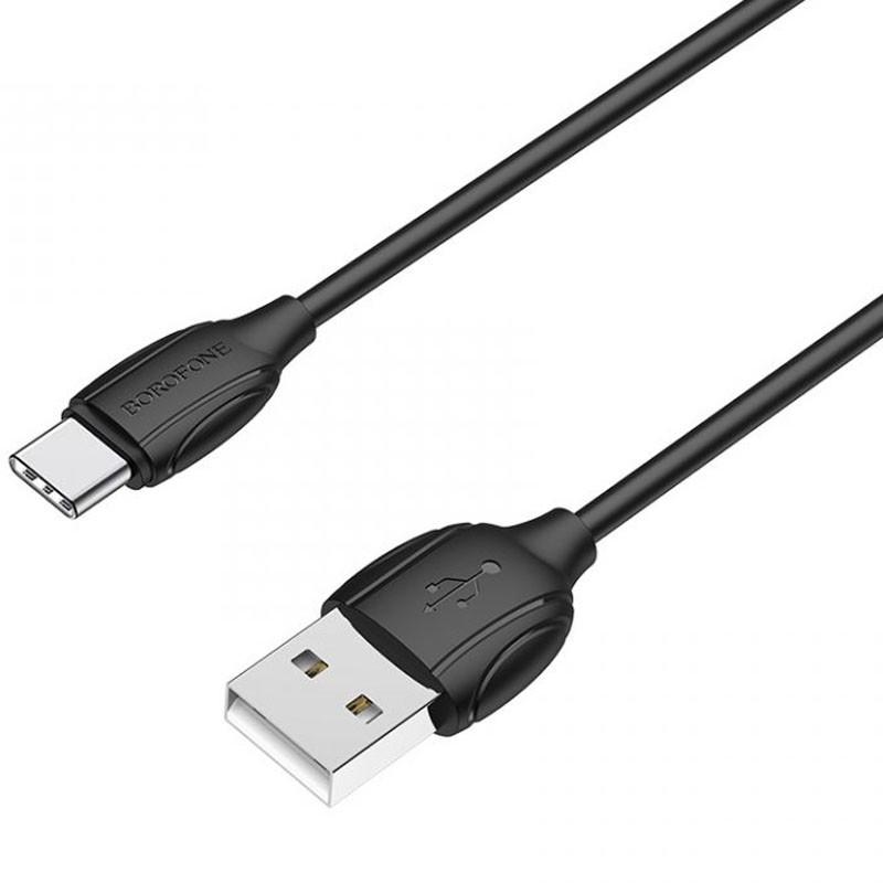 Кабель дата Borofone BX19 USB Type-C 1 м Black (00000060129_2) - фото 3 Кабель дата Borofone BX19 USB Type-C 1 м Black (00000060129_2) - фото 3