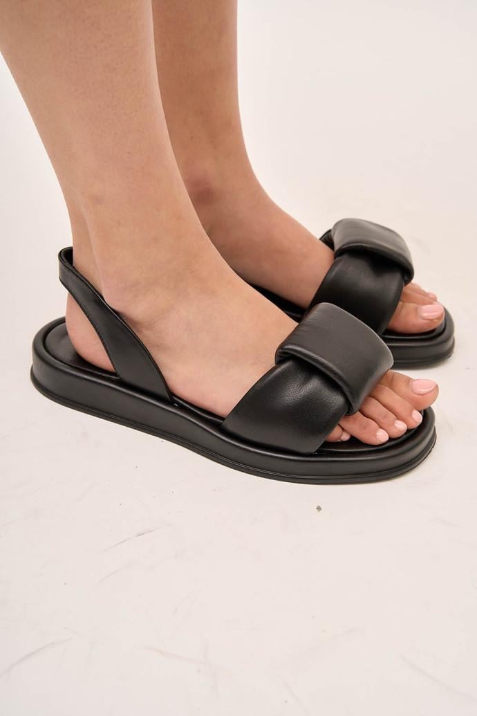 Босоножки женские Fabio Monelli кожаные р. 38 Черный (184637) - фото 2 Босоножки женские Fabio Monelli кожаные р. 38 Черный (184637) - фото 2