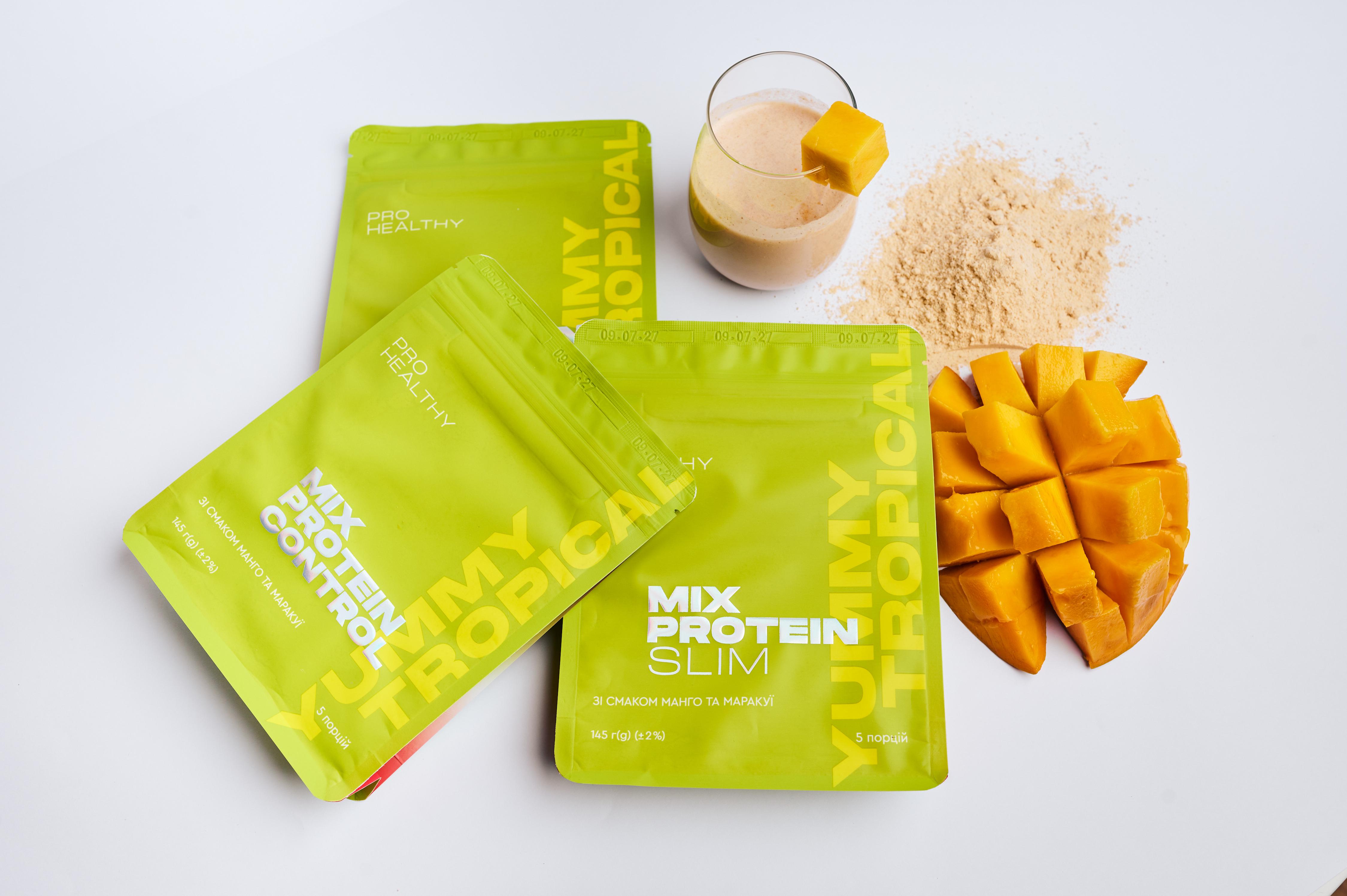Протеїновий коктейль готовий Choice для інтенсивного схуднення Mix Protein Slim Yummy Tropical 145 г 5 порцій (27768319) - фото 5 Протеїновий коктейль готовий Choice для інтенсивного схуднення Mix Protein Slim Yummy Tropical 145 г 5 порцій (27768319) - фото 5