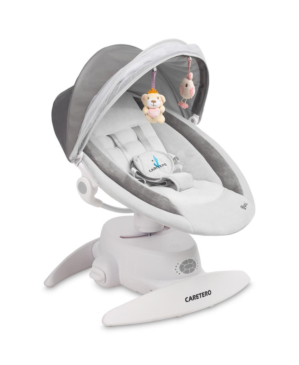 Гойдалка-шезлонг дитяча Caretero Opti Grey (2152587189) - фото 1 Гойдалка-шезлонг дитяча Caretero Opti Grey (2152587189) - фото 1