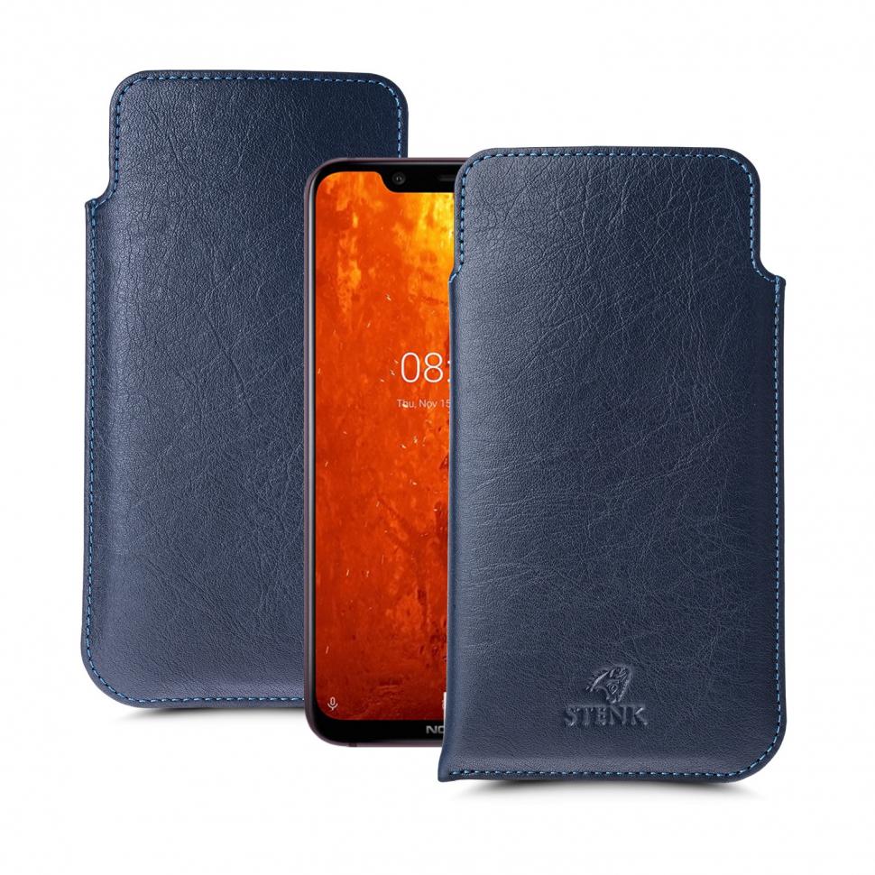 Футляр Stenk Elegance для Nokia 8.1 Синий (63325)