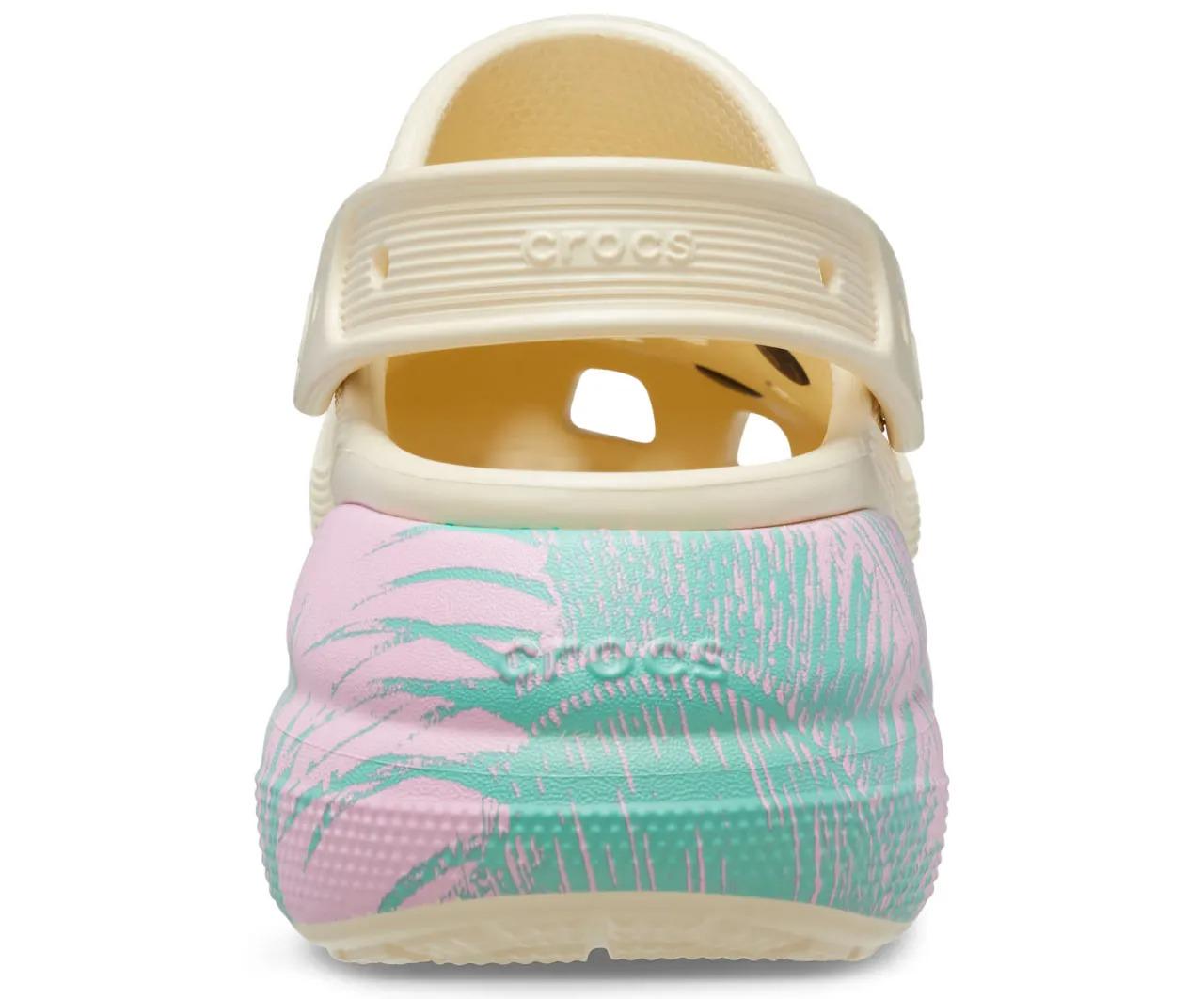 Сабо женские Crocs Crush Spring Break Clog M7W9 р. 40/26 см Vanilla/Multi (18966273) - фото 5