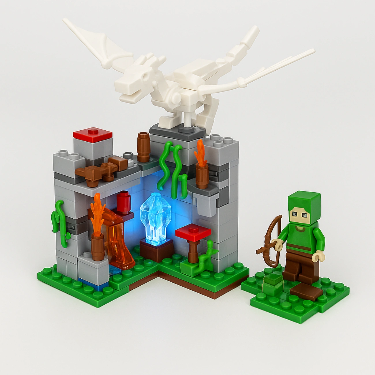 Набор игровой для детей Minecraft Горная пещера с фигурками и 248 дет. (29415003)