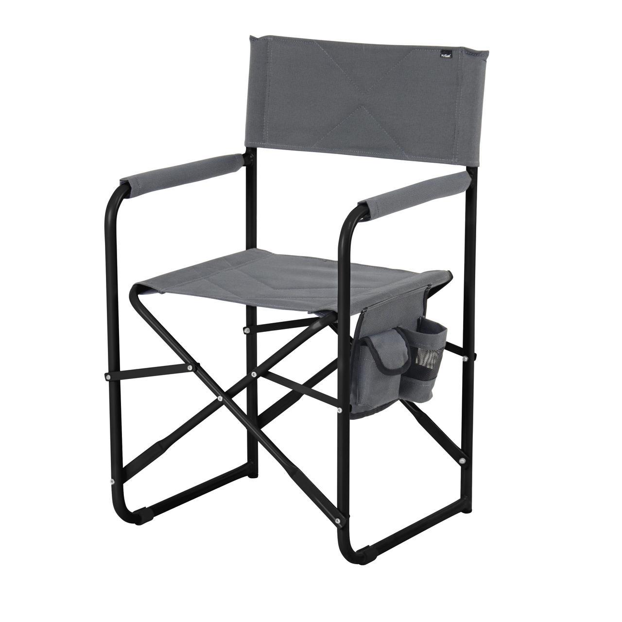 Стілець туристичний Режисер без полиці d 20 мм Сірий меланж (2661252031)