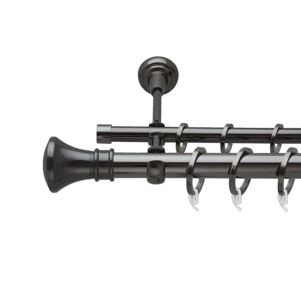Карниз трубчатый Orvit Люксор двухрядный 25/19 мм 160 см Оникс (000-9114) Карниз трубчатый Orvit Люксор двухрядный 25/19 мм 160 см Оникс (000-9114)