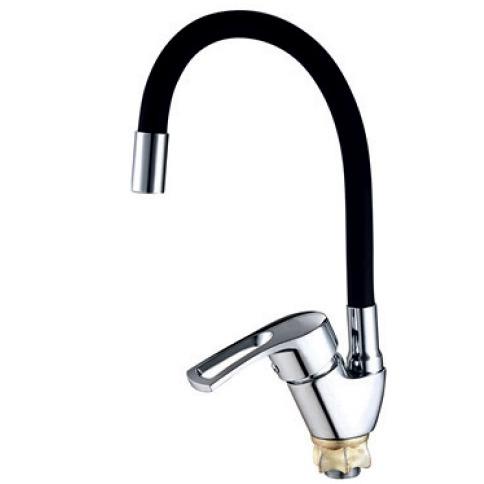 Смеситель для кухни MIXXUS Yub 4-181 MI6481 с гибким изливом Черный (235563)