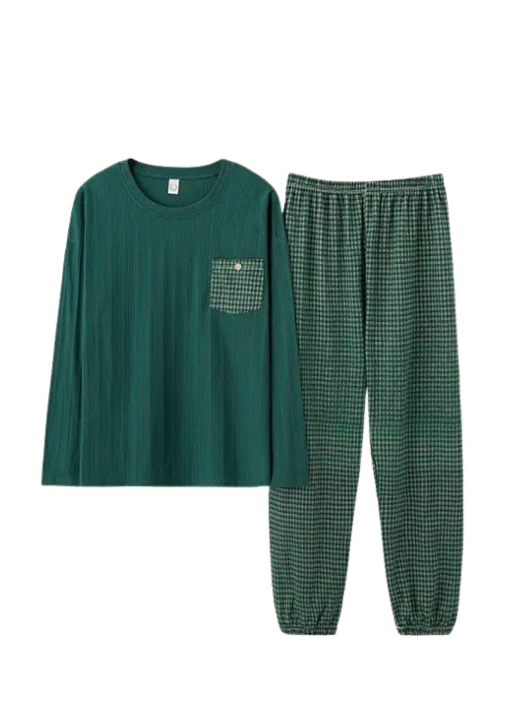 Пижама женская с длинным рукавом Изумрудное Чудо 438-44 L 1 шт. Изумрудный