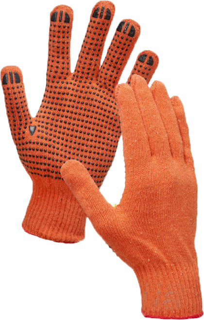 Перчатки рабочие Оранж в точку 12 шт. (3025)