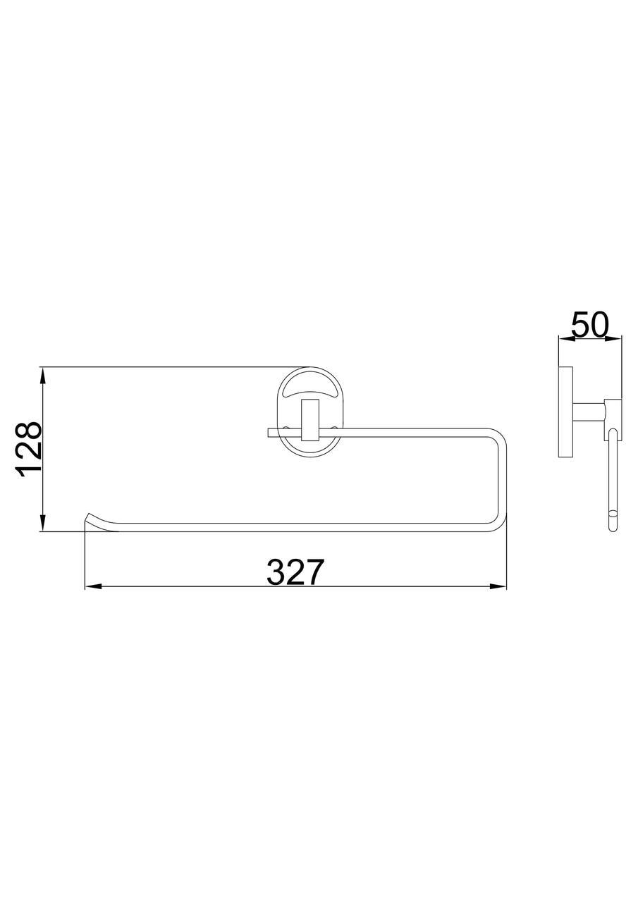 Полотенцедержатель Frap F1903-2 300 мм Хром - фото 2