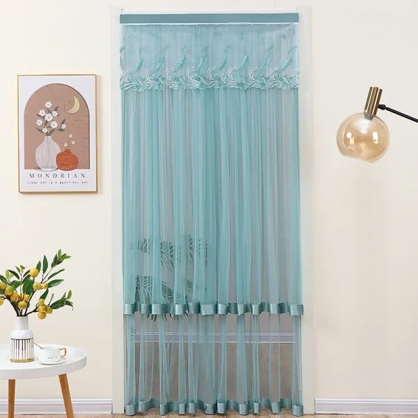 Штора межкомнатная 100x200 см Зеленый (Q00602) - фото 2