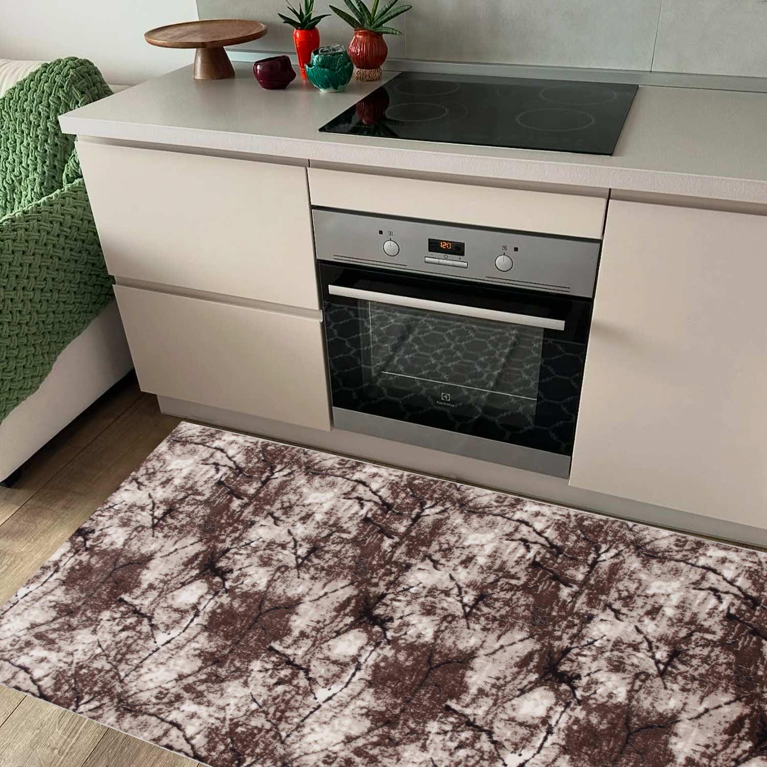 Ковер на силиконовой основе противоскользящий DAKARIA Soft Run 4090Br 2x2 м Коричневый (00-00020415) - фото 9 Ковер на силиконовой основе противоскользящий DAKARIA Soft Run 4090Br 2x2 м Коричневый (00-00020415) - фото 9