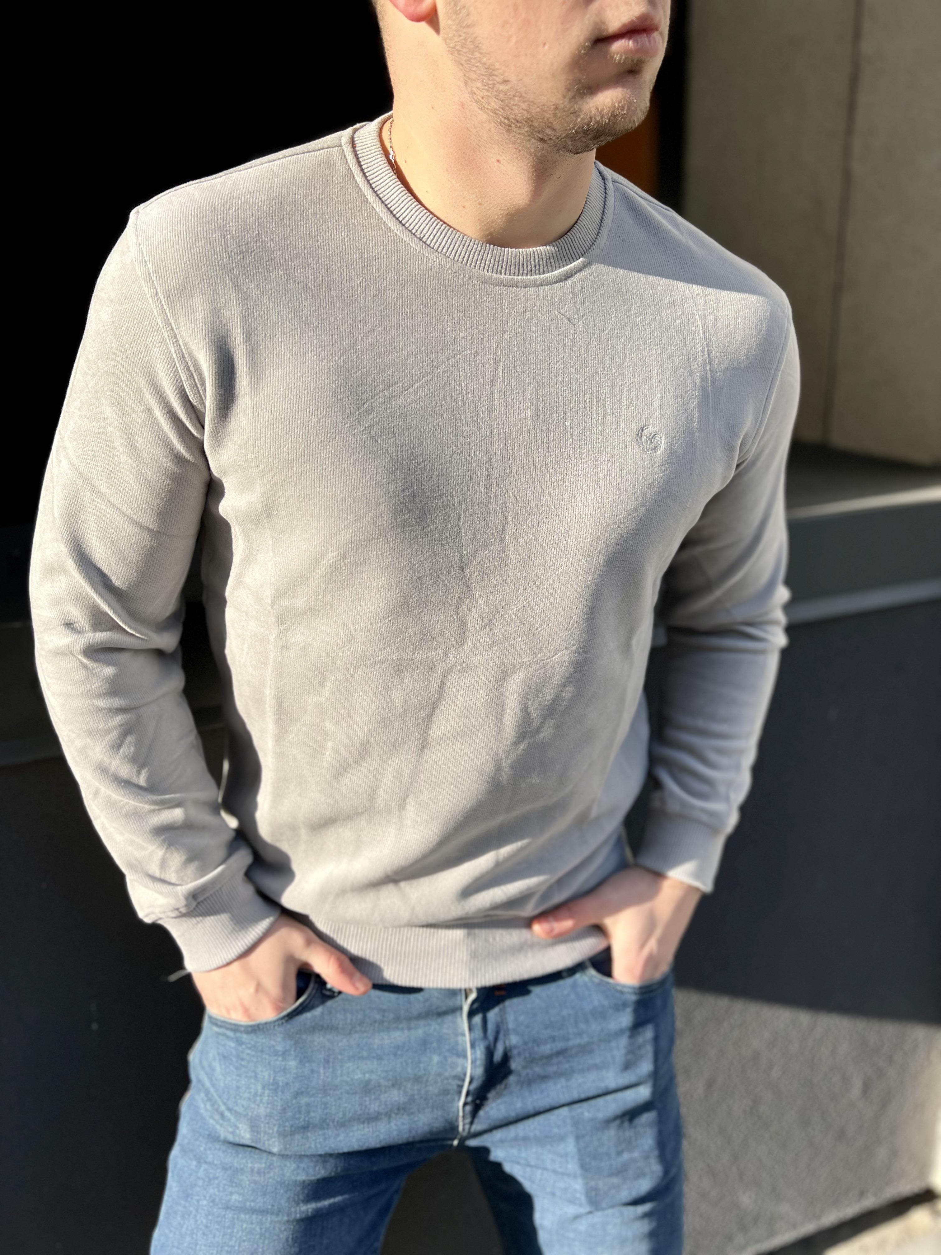 Свитшот велюровый Vesbul M Серый (9440248)