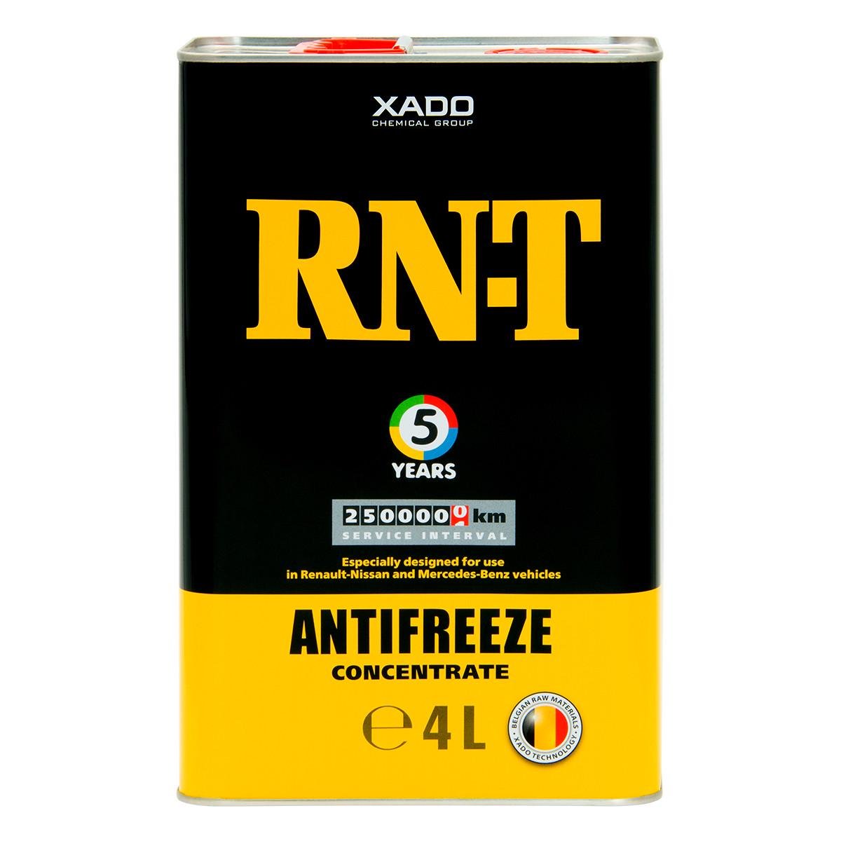 Антифриз для двигателя XADO Antifreeze RN-T Концентрат 4 л