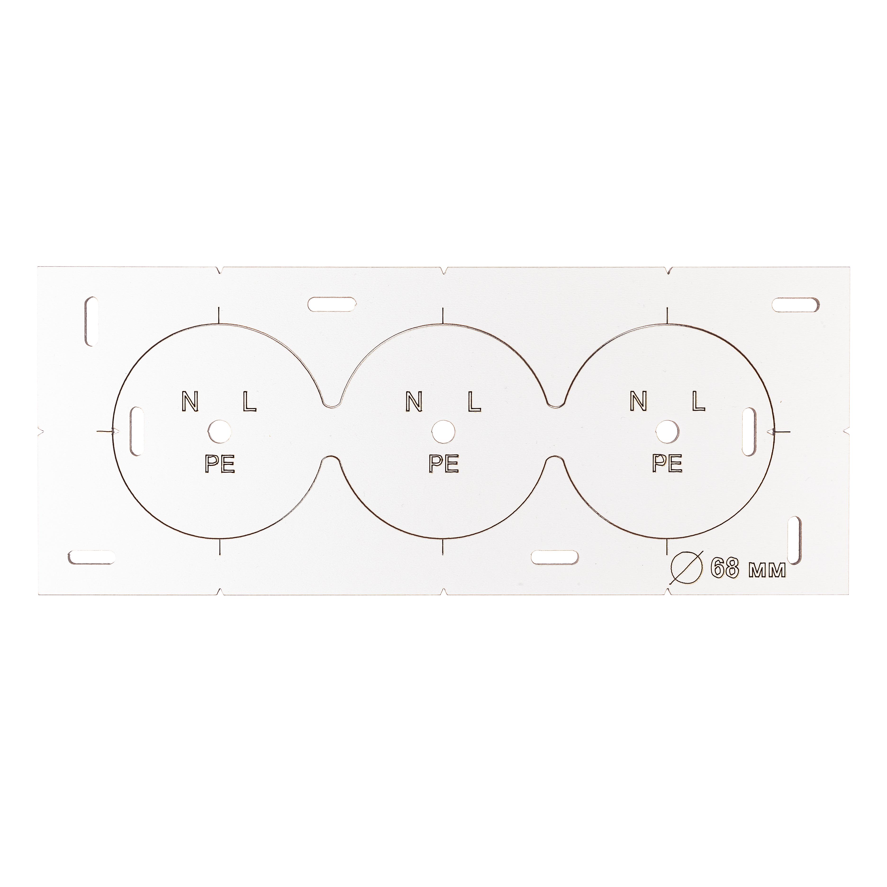 Шаблон Polax для подрозетников с отверстиями (1000-238) - фото 2