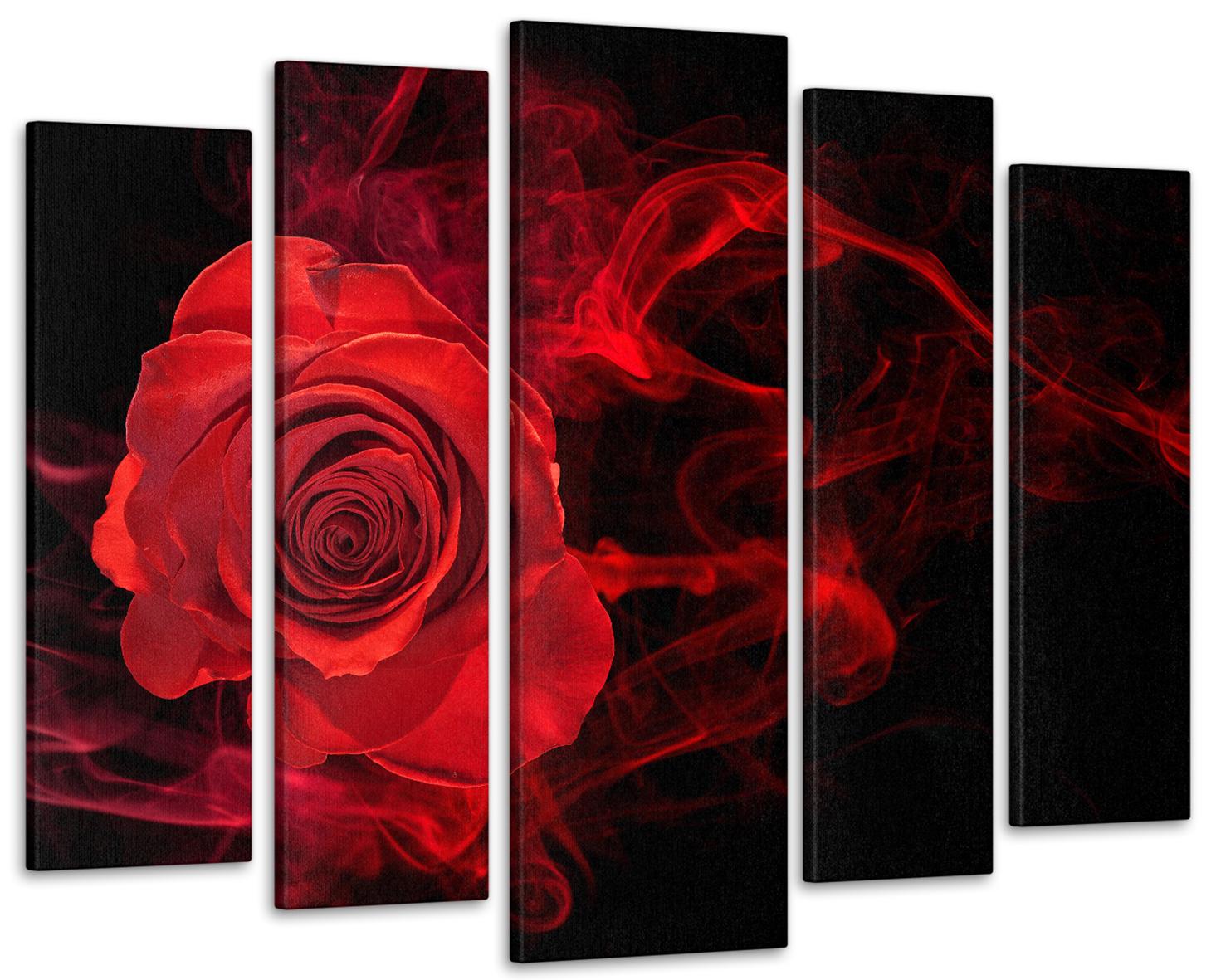 Картина модульная Роза Абстракция 90х132 см (Art-345_5)